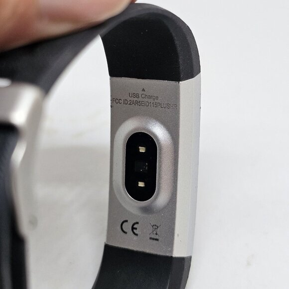 LETSCOM ID115PLUSHR Black Smart Watch Fitness Tracker Steps Heart Rate - Picture 2 of 10